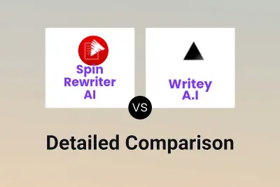 Spin Rewriter AI vs Writey A.I Detailed comparison features, price