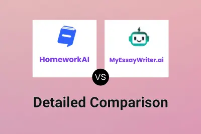 HomeworkAI vs MyEssayWriter.ai Detailed comparison features, price