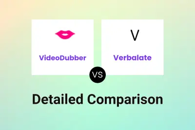 VideoDubber vs Verbalate Detailed comparison features, price