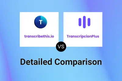 transcribethis.io vs TranscripcionPlus