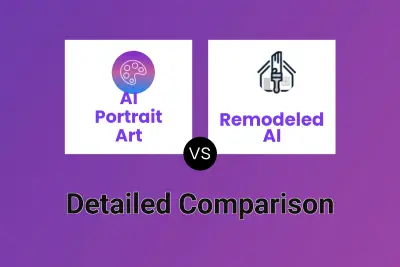 AI Portrait Art vs Remodeled AI