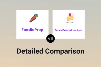 FoodiePrep vs QuickDessert.recipes