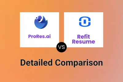 ProRes.ai vs Refit Resume Detailed comparison features, price