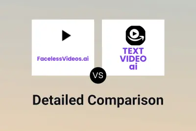 FacelessVideos.ai vs TEXT VIDEO ai