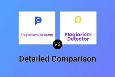 PlagiarismCheck.org vs Plagiarism Detector