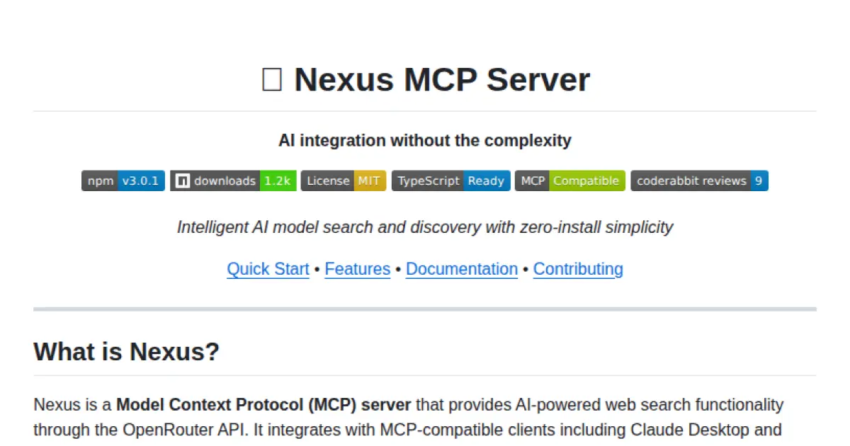 Nexus MCP Server