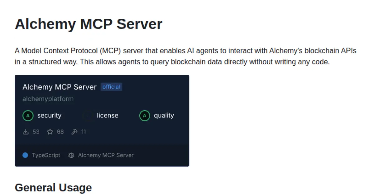 Alchemy MCP Server