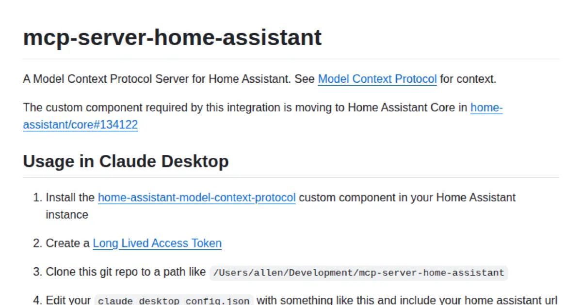 mcp-server-home-assistant