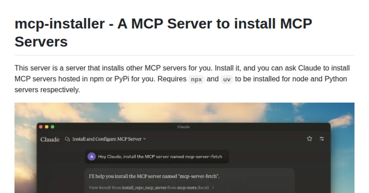 mcp-installer