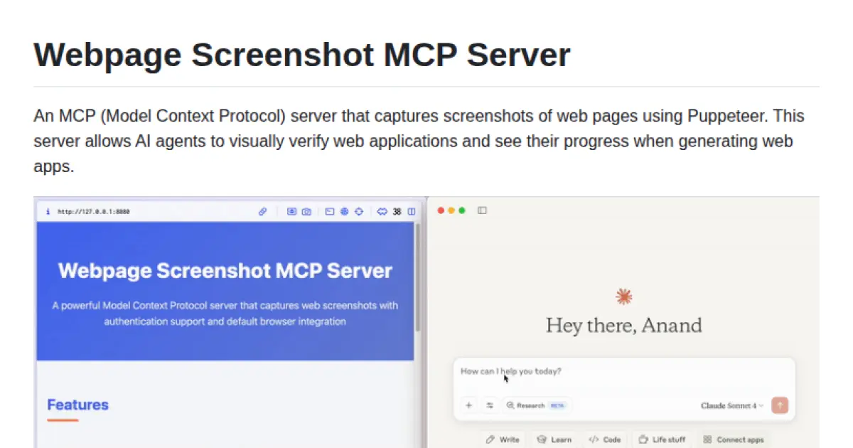 Webpage Screenshot MCP Server