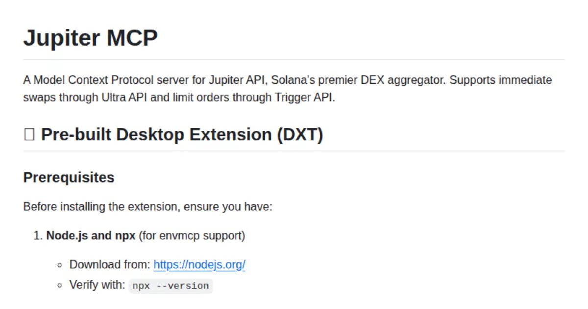 Jupiter MCP