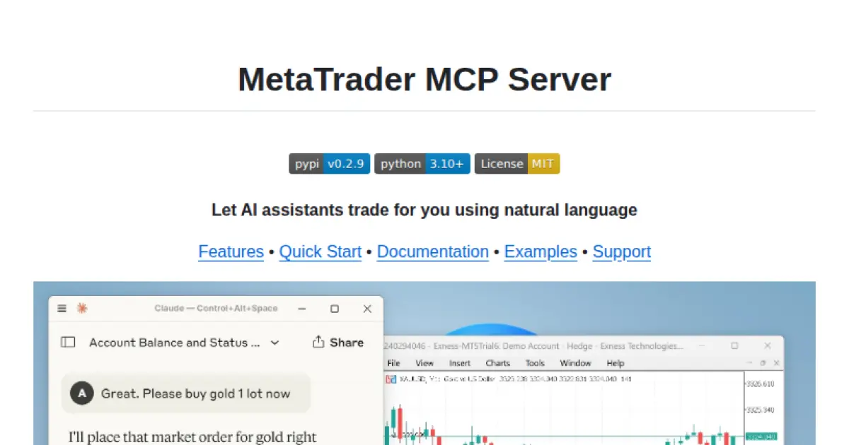 MetaTrader MCP Server