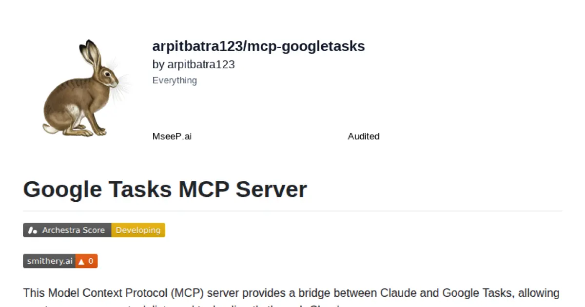 Google Tasks MCP Server