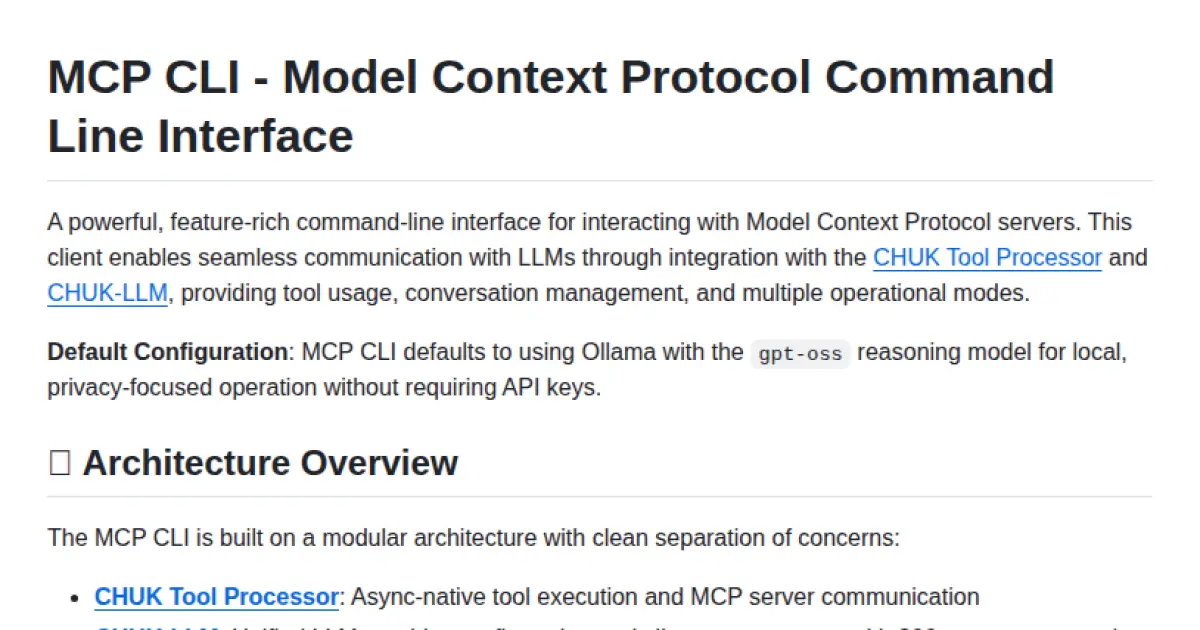 MCP CLI
