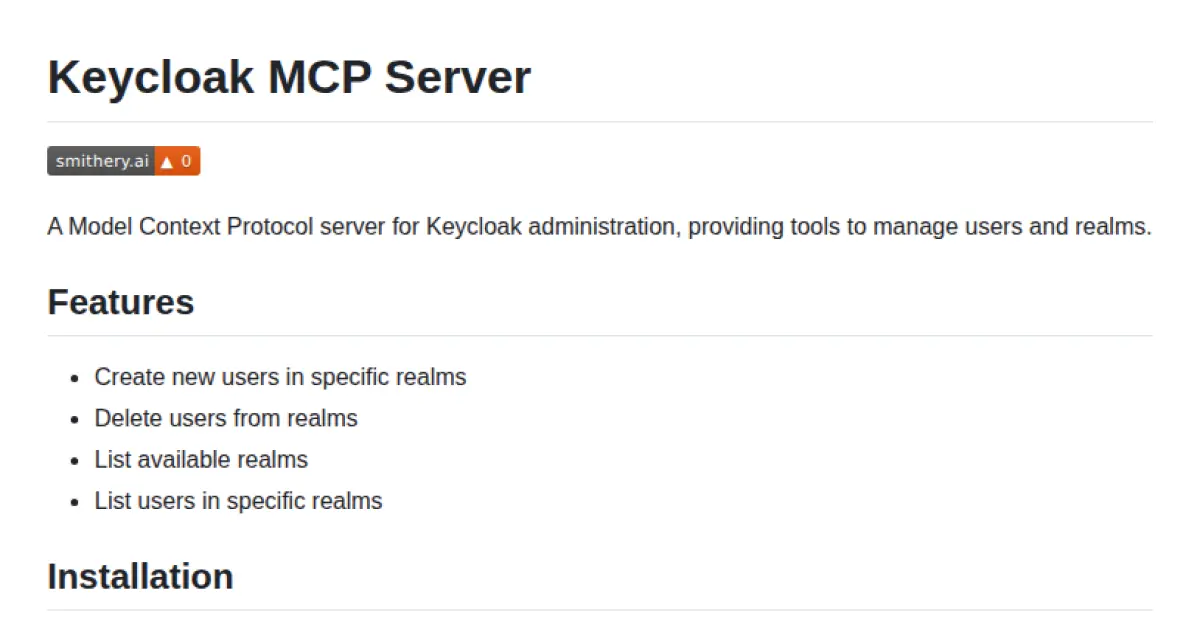 Keycloak MCP Server
