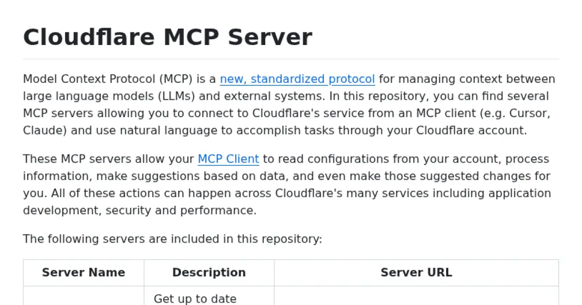 cloudflare/mcp-server-cloudflare