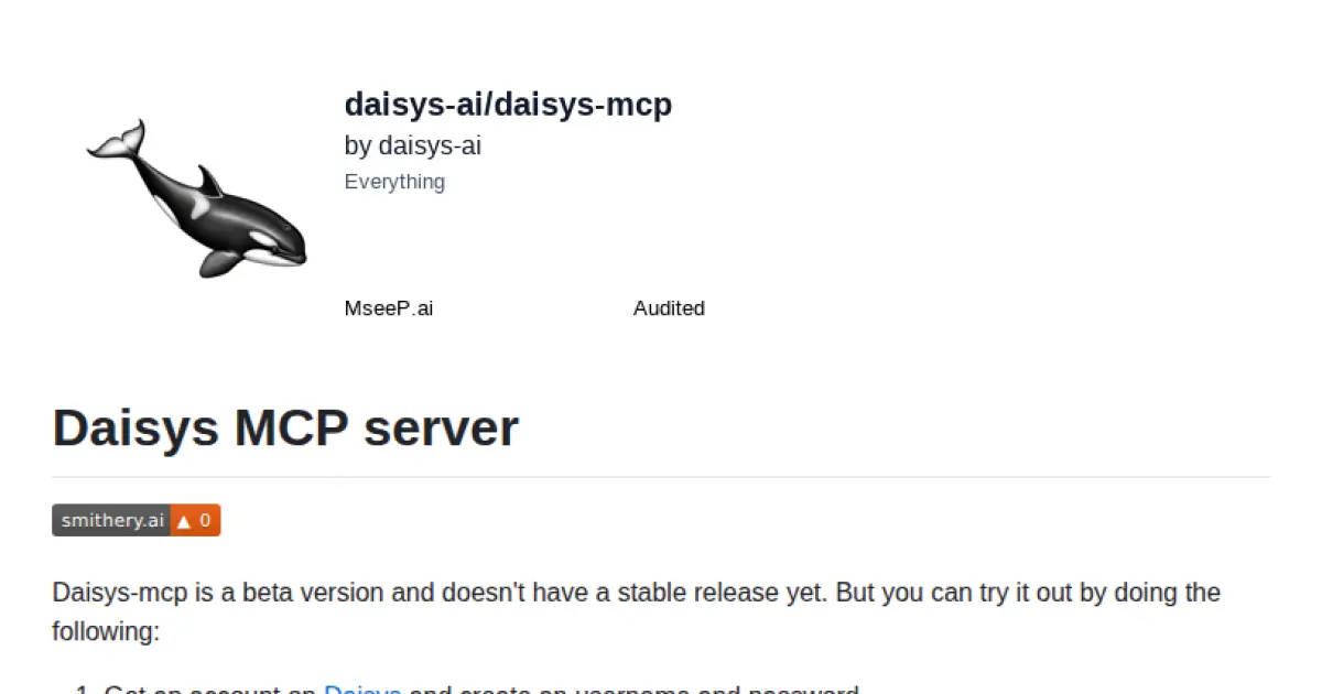 Daisys MCP server
