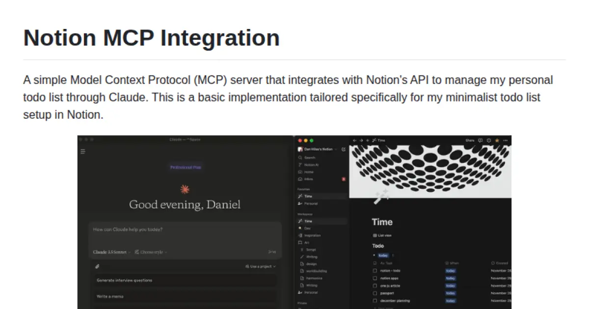 Notion MCP Integration