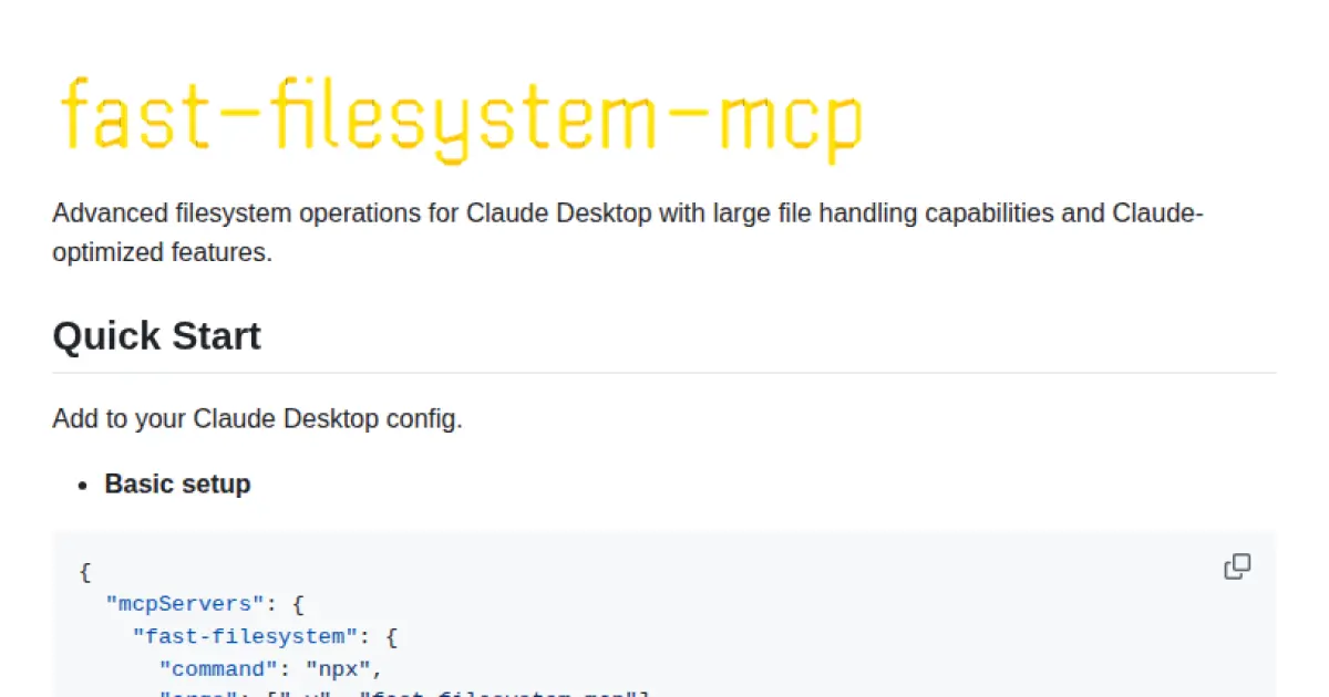 fast-filesystem-mcp