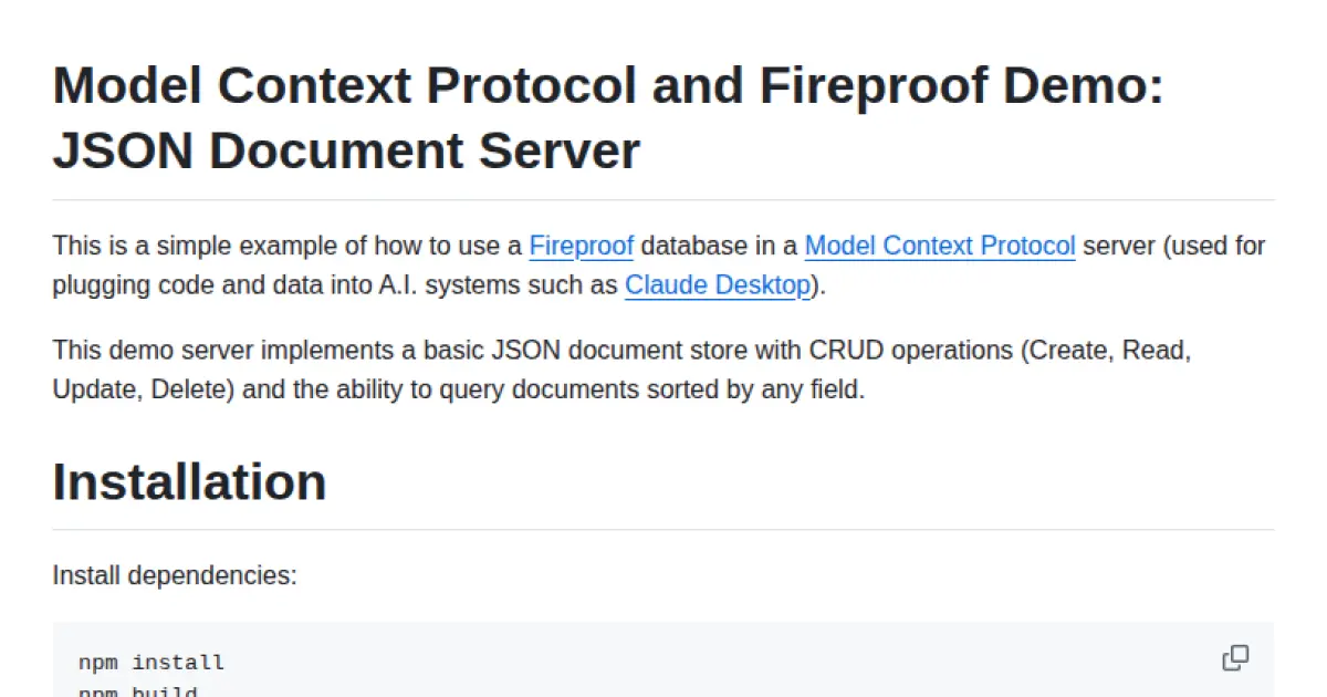 Fireproof MCP Database Server