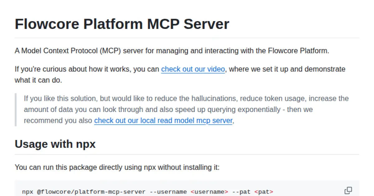 Flowcore Platform MCP Server