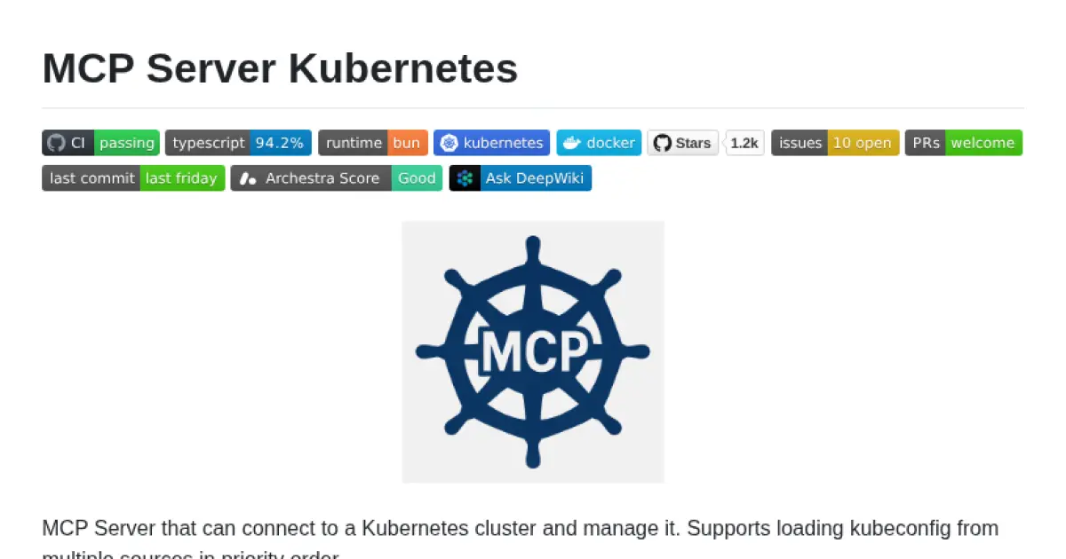 MCP Server Kubernetes