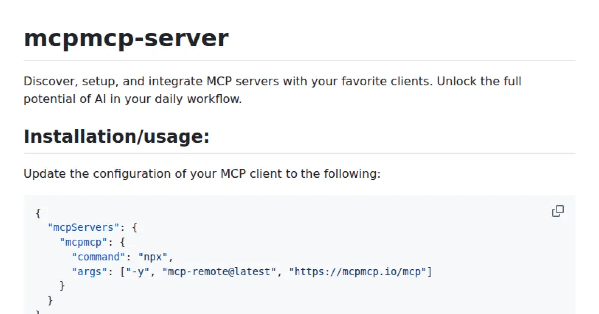 mcpmcp-server