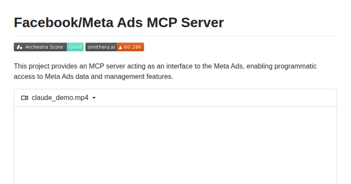 Facebook/Meta Ads MCP Server
