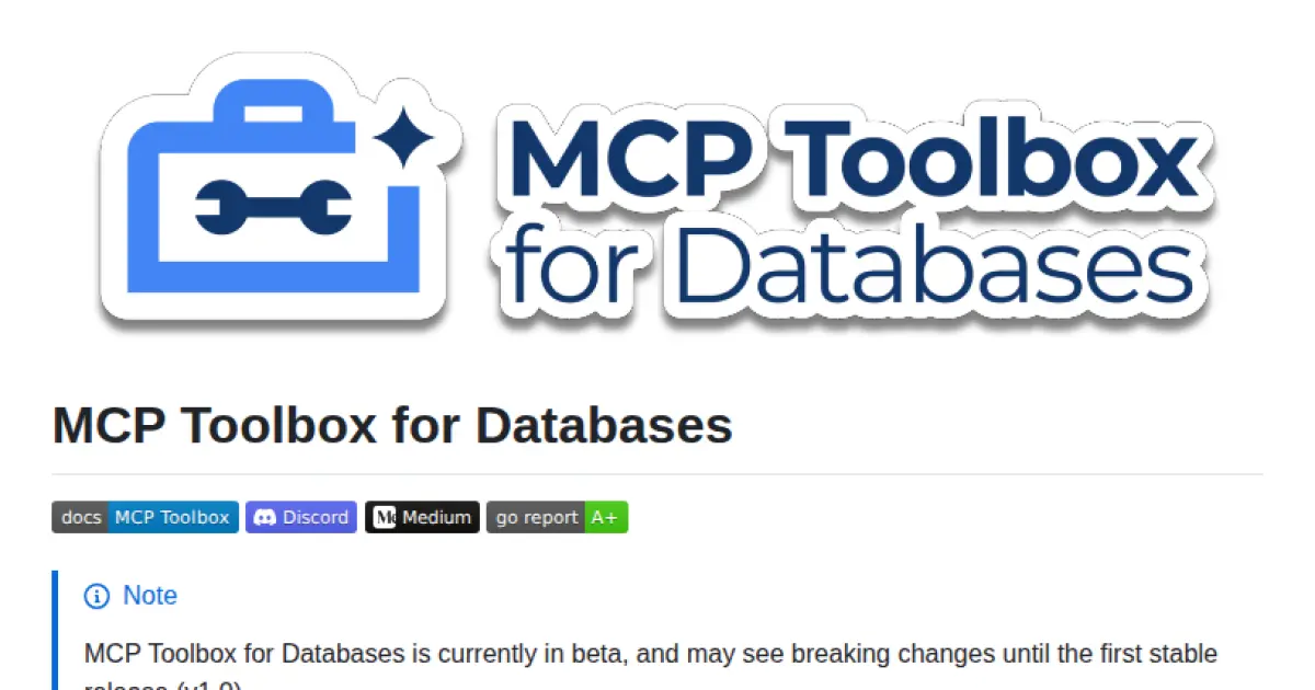 MCP Toolbox for Databases