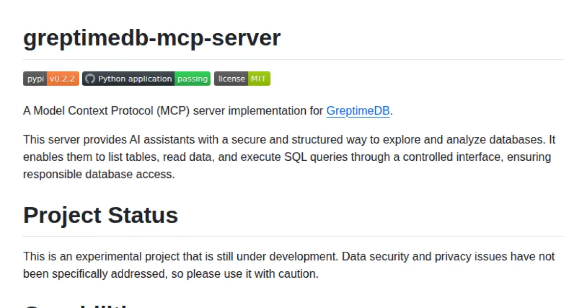 greptimedb-mcp-server