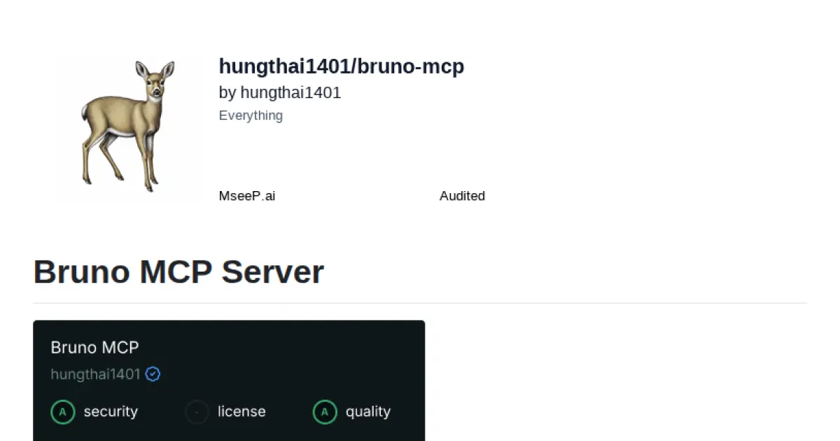 Bruno MCP Server