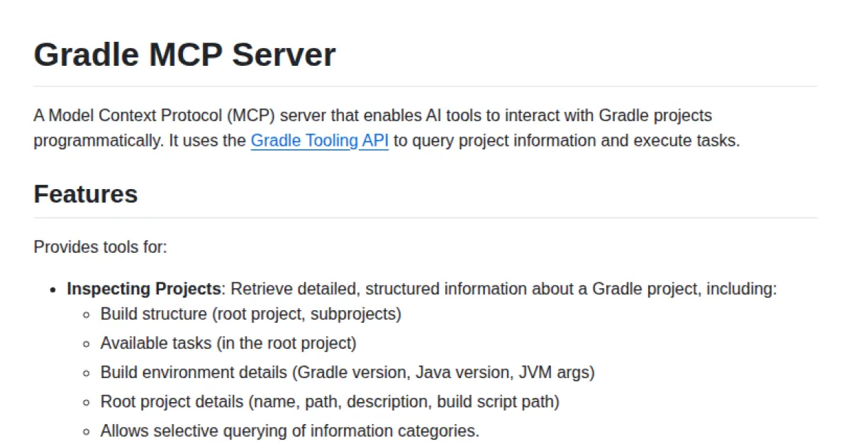 Gradle MCP Server