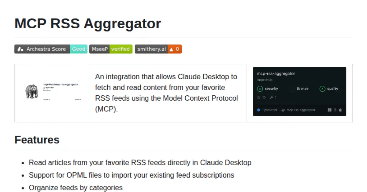 MCP RSS Aggregator