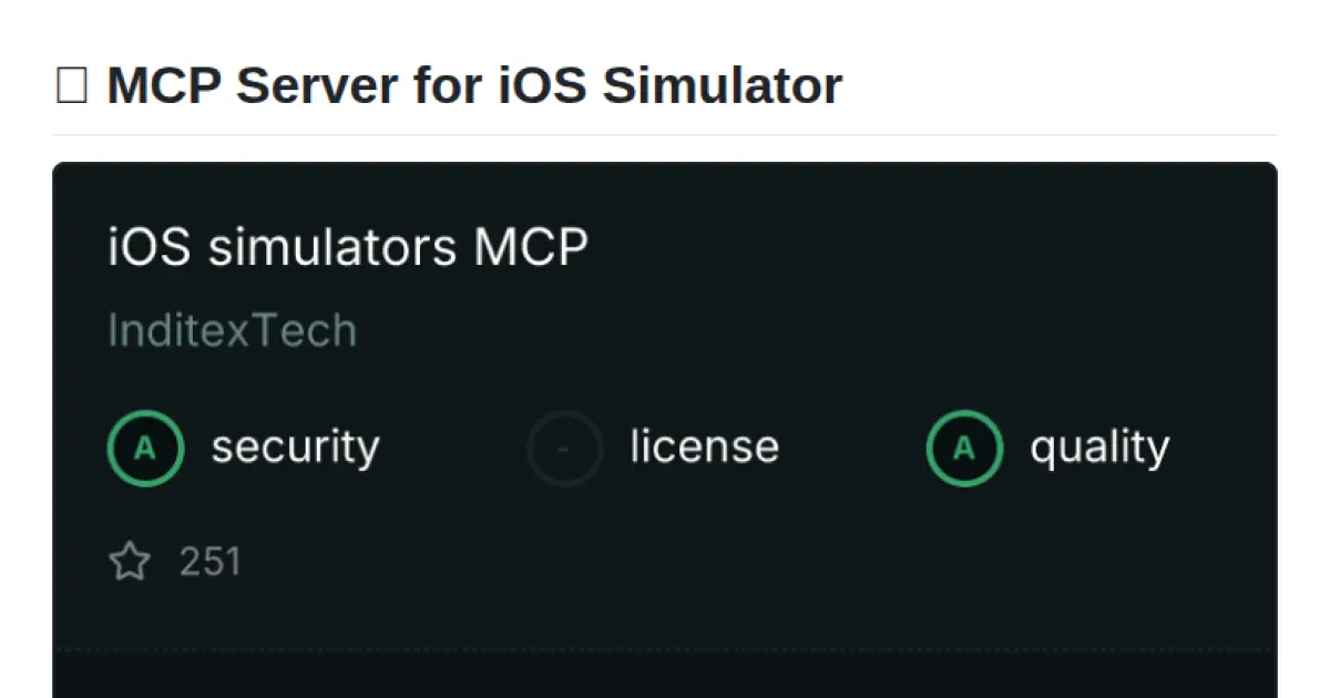 MCP Server for iOS Simulator