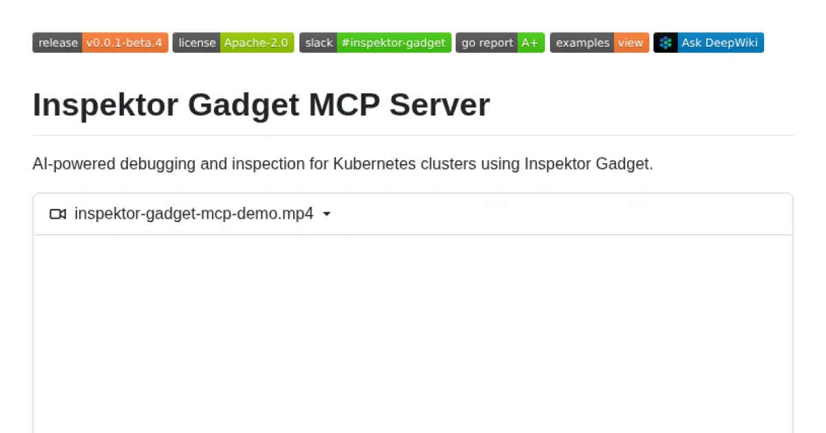 Inspektor Gadget MCP Server