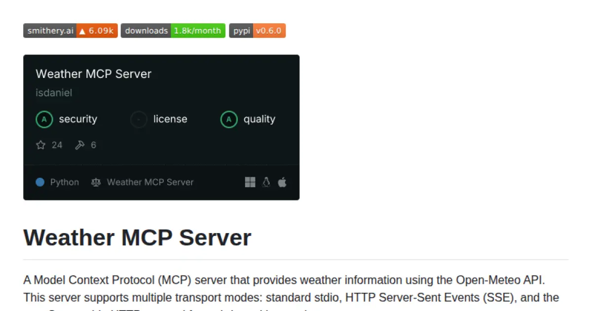 Weather MCP Server