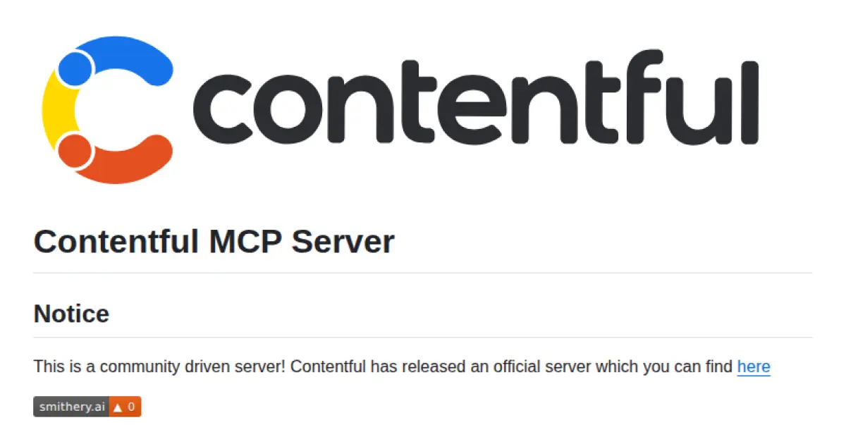 Contentful MCP Server