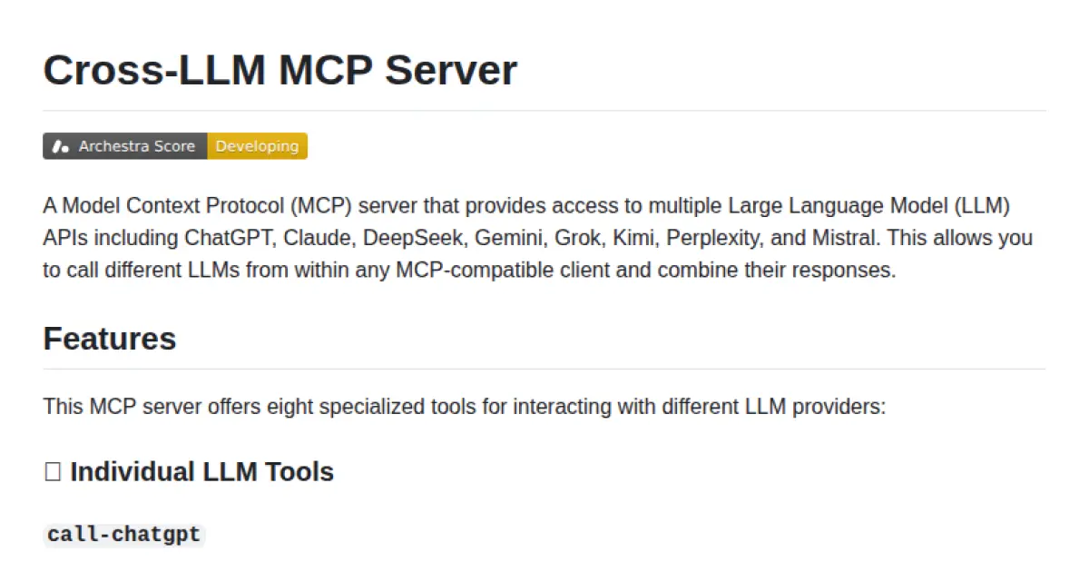 Cross-LLM MCP Server