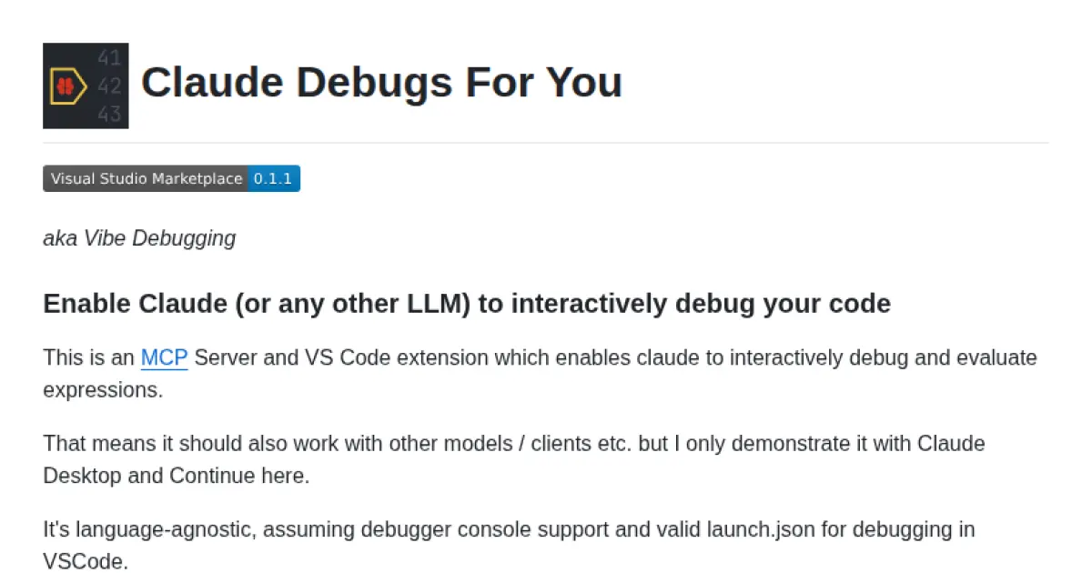 Claude Debugs For You