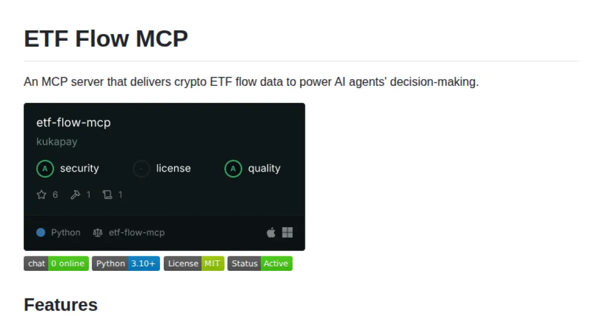 ETF Flow MCP