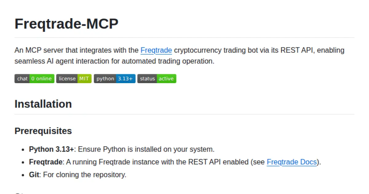 Freqtrade-MCP