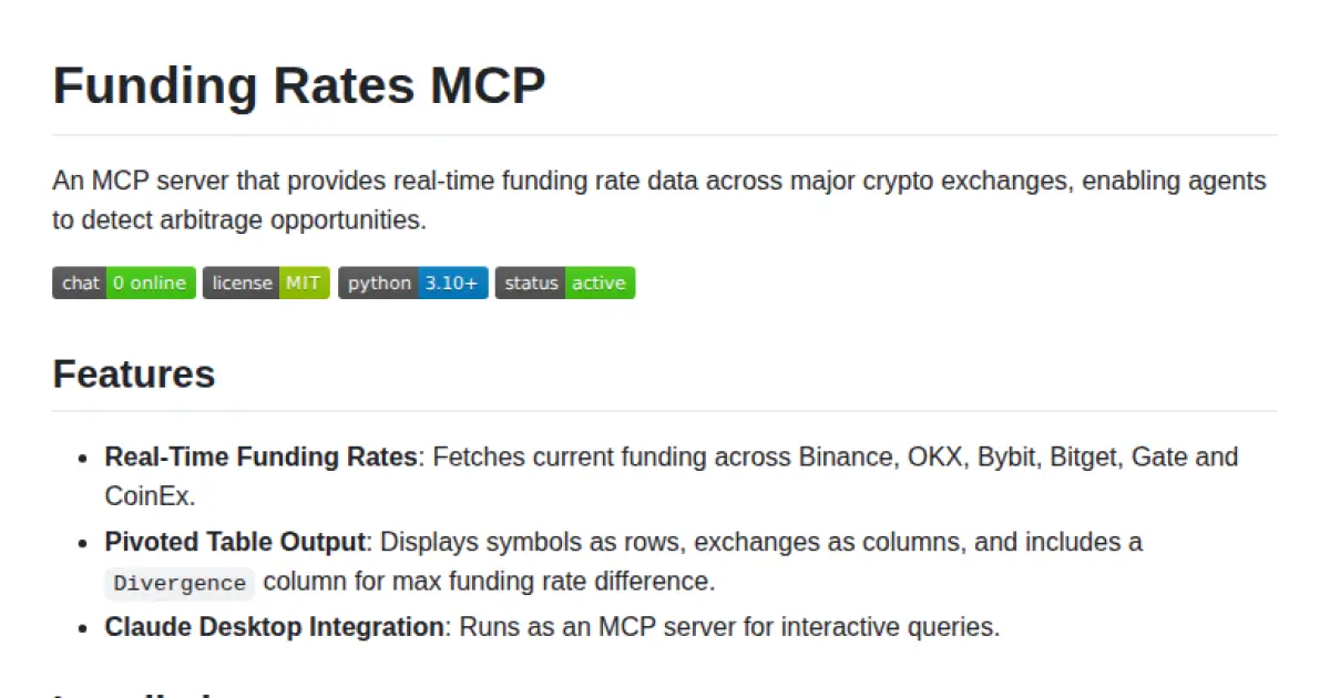 Funding Rates MCP