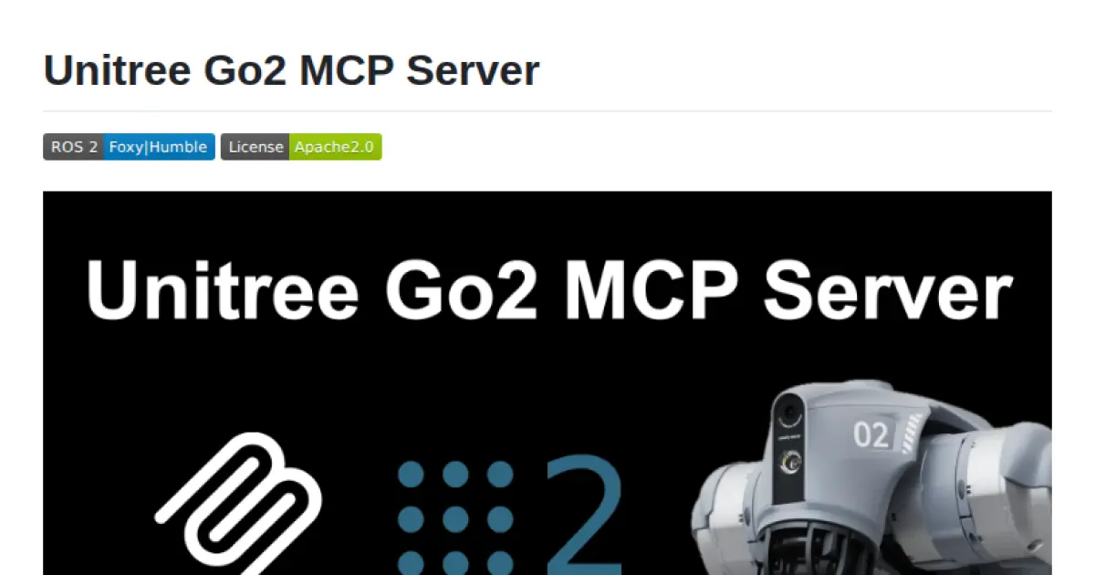Unitree Go2 MCP Server