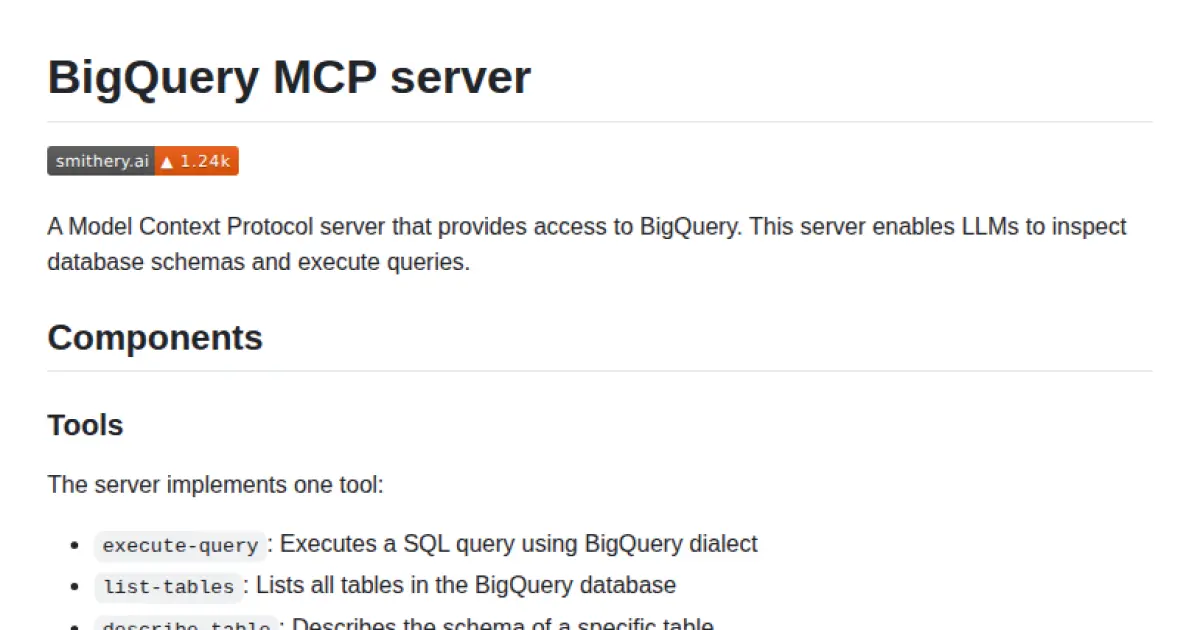 BigQuery MCP Server