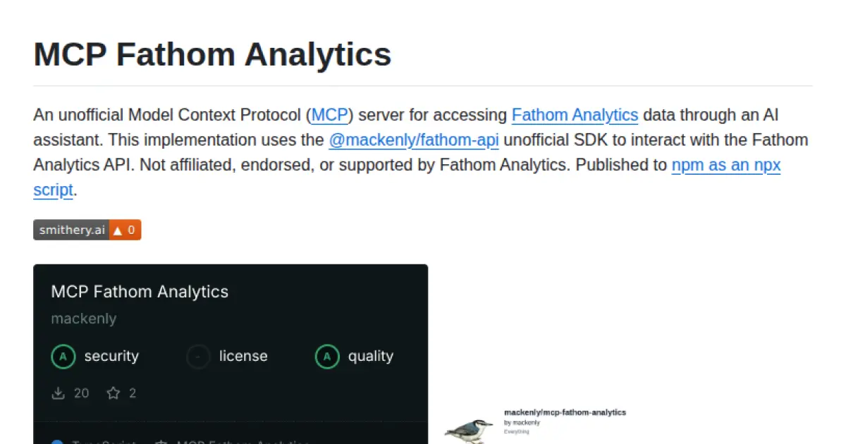 MCP Fathom Analytics