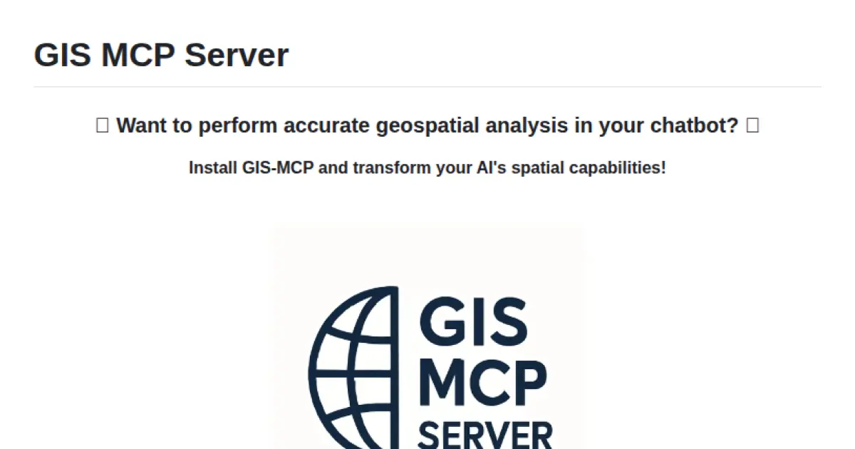 GIS MCP Server