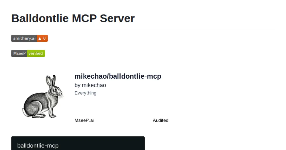 Balldontlie MCP Server