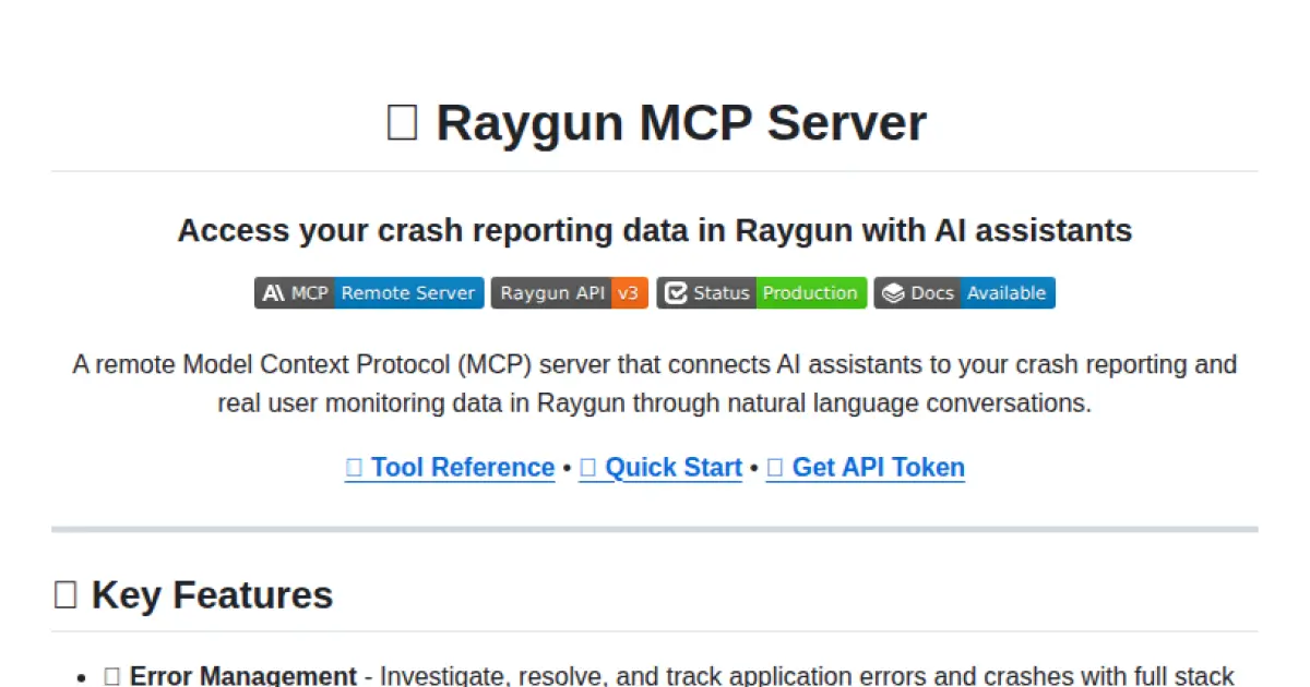 Raygun MCP Server