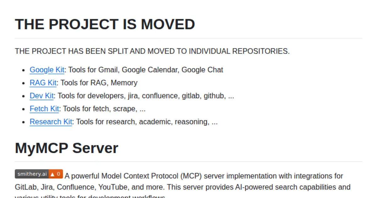MyMCP Server (All-in-One Model Context Protocol)