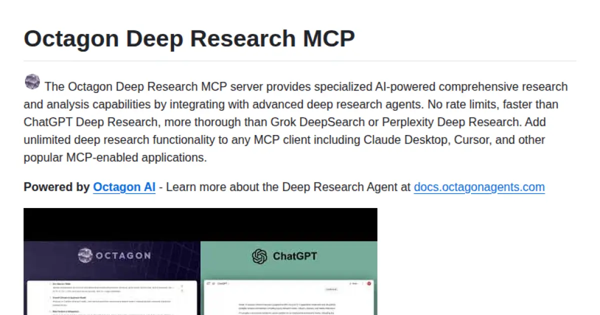 Octagon Deep Research MCP